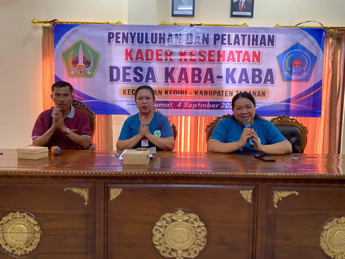 PENYULUHAN & PELATIHAN KADER KESEHATAN DESA KABA-KABA