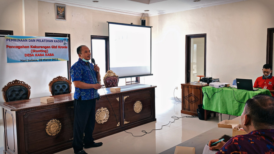 KEGIATAN PEMBINAAN DAN PELATIHAN KADER 'PENCEGAHAN KEKURANGAN GIZI KRONIS (STUNTING)' DESA KABA-KABA