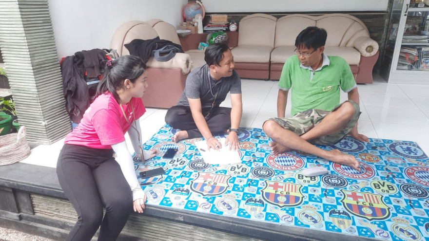 Pedampingan Petugas Pajak KPP Pratama Tabanan bersama, para Kepala Wilayah di wilayah Desa Kaba-Kaba Terkait Pemunuhan Kewajiban Perpajakan.