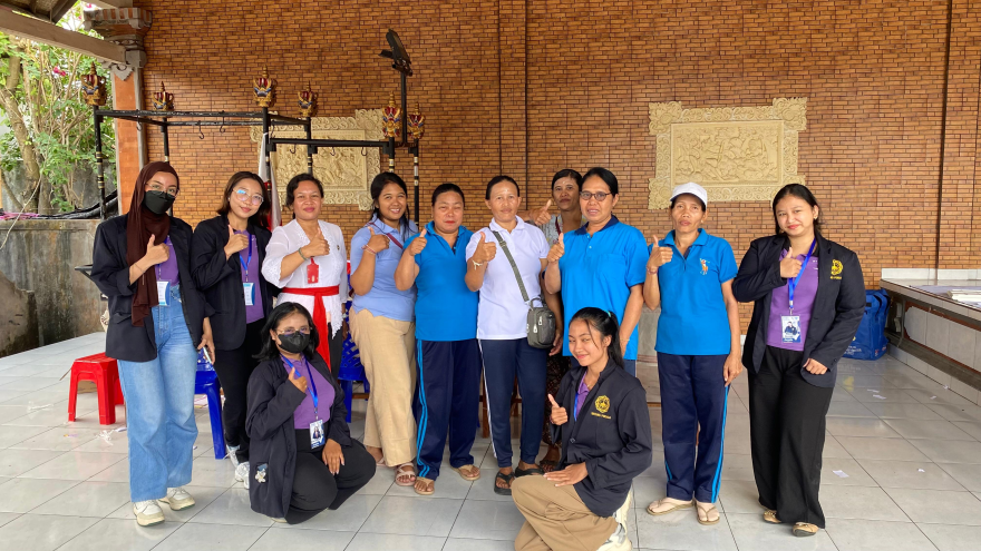 KOLABORASI KEGIATAN POSYANDU DAN CEK KESEHATAN GRATIS DIBANJAR TEGAL KEPUH BERSAMA MAHASISWA ITEKES BINTANG PERSADA 2025