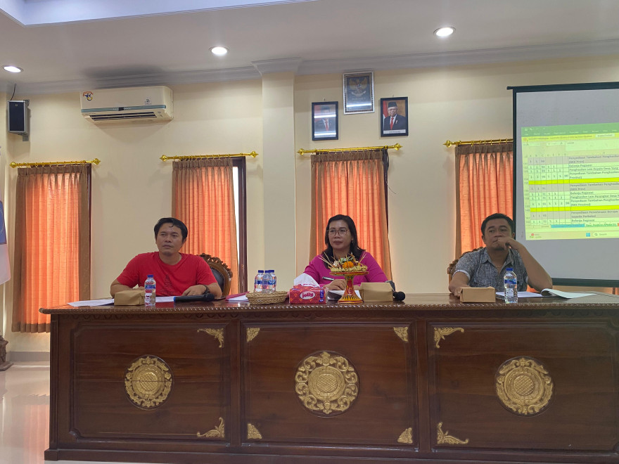 Kegiatan Evaluasi APBDes dari Kecamatan Tahun Anggaran 2025 Desa Kaba-Kaba